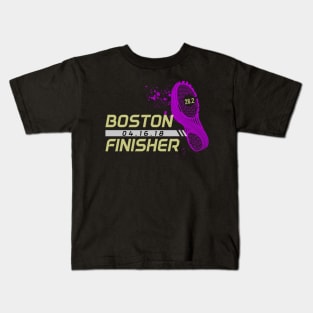 Boston Runner Finisher Marathon 2018 Kids T-Shirt